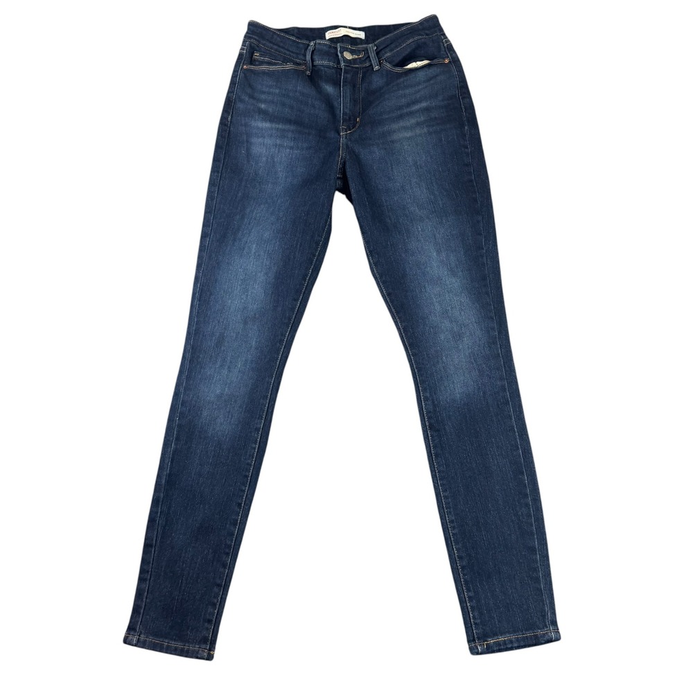Signature by Levi Strauss High Rise Skinny Jeans Dark Wash Blue W28 L30 6M